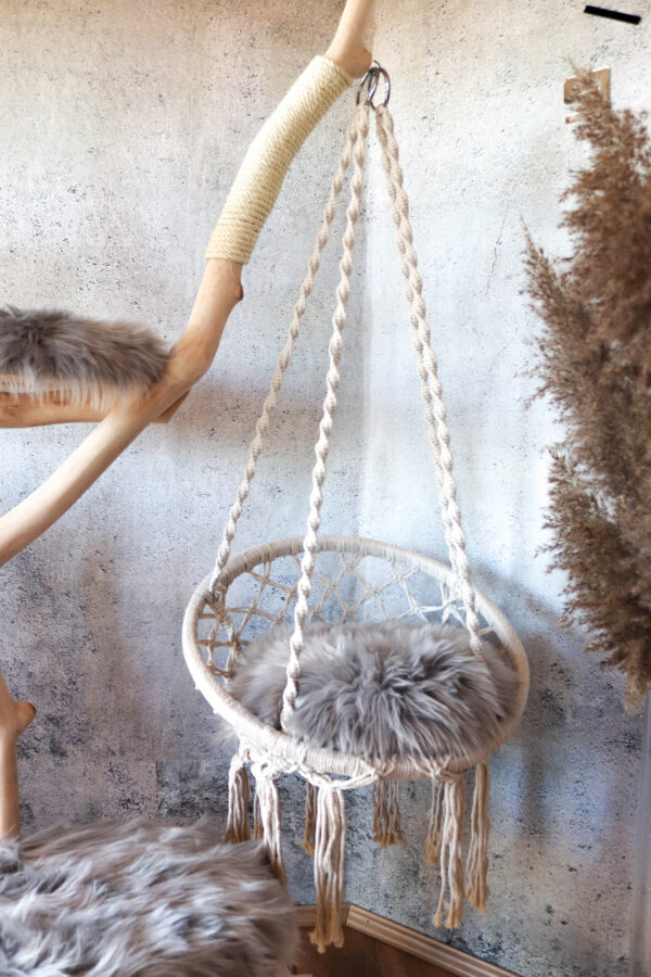 Naturkratzbaum 1039 Katzenkratzbaum Kratzbaum für Katzen mit Schaukel – Bild 6