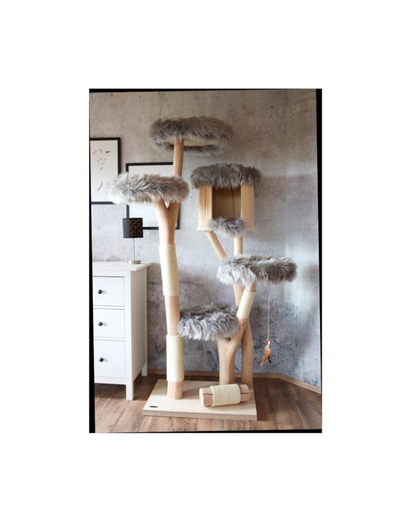 Naturkratzbaum 1049 Katzenkratzbaum, Kratzbaum für Katzen mit Höhle