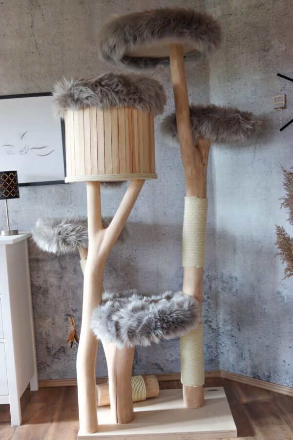 Naturkratzbaum 1049 Katzenkratzbaum, Kratzbaum für Katzen mit Höhle – Bild 5
