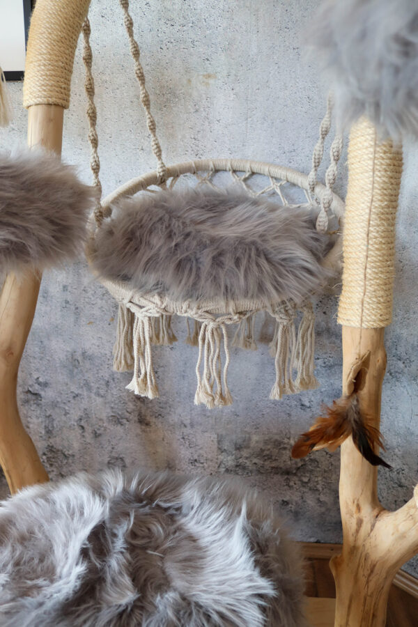 Naturkratzbaum 1073 Katzenkratzbaum Kratzbaum für Katzen mit Schaukel – Bild 6