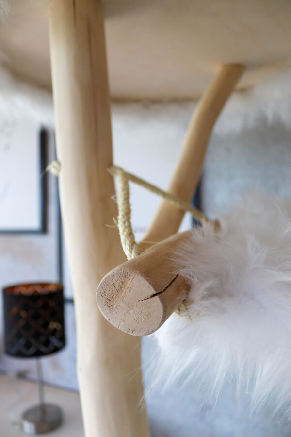 Naturkratzbaum 1076 Katzenkratzbaum, Kratzbaum für Katzen mit Hängematte – Bild 6