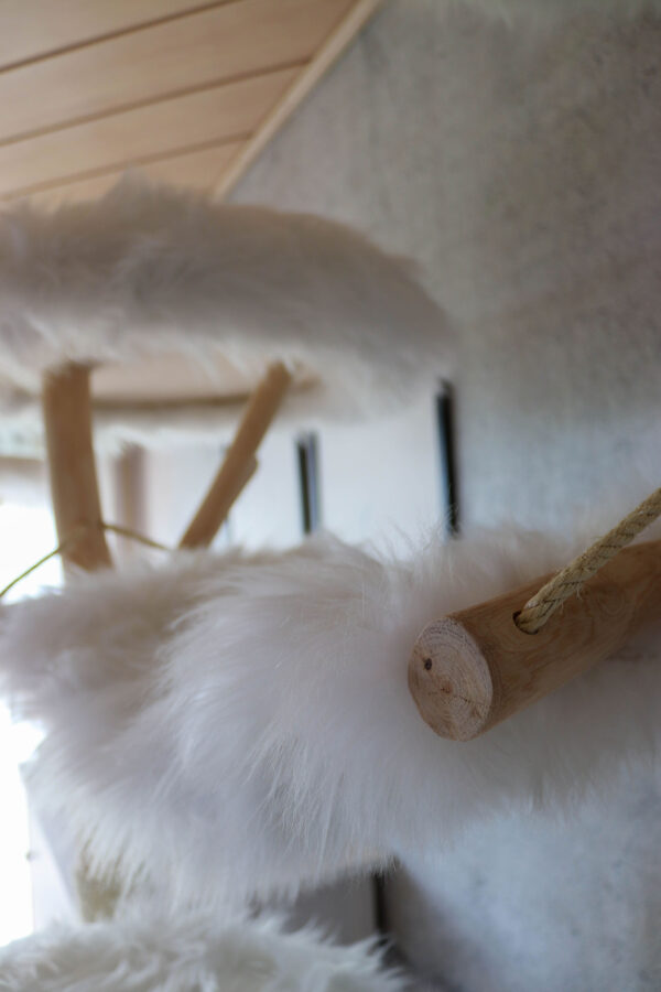 Naturkratzbaum 1076 Katzenkratzbaum, Kratzbaum für Katzen mit Hängematte – Bild 10