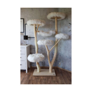 Naturkratzbaum 1076 Katzenkratzbaum, Kratzbaum für Katzen mit Hängematte