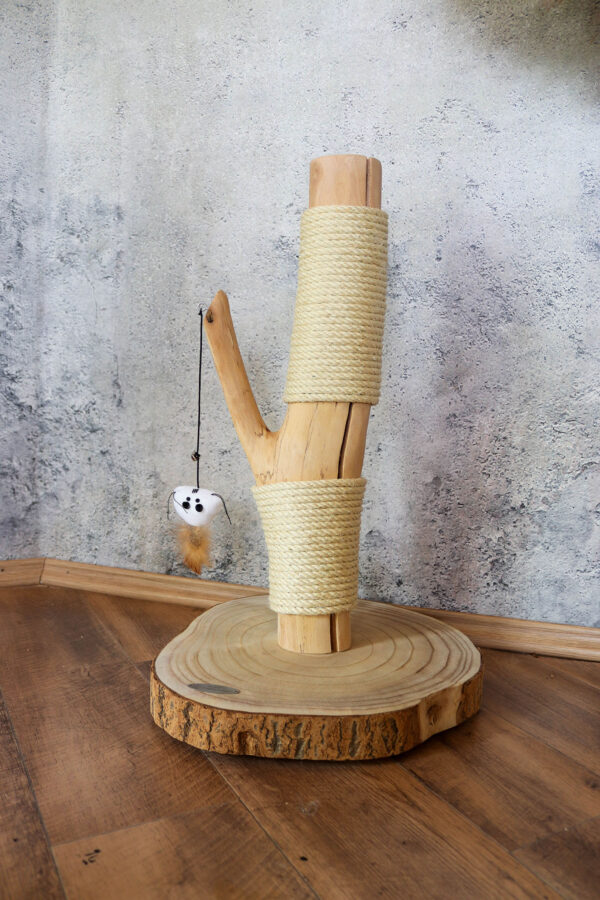 Kratz- und Spielstämmchen 1080 Katzenkratzstamm mit Sisal, Kratzsäule, Höhe ca. 63 cm – Bild 2