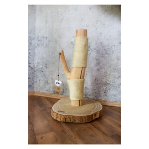 Kratz- und Spielstämmchen 1080 Katzenkratzstamm mit Sisal, Kratzsäule, Höhe ca. 63 cm