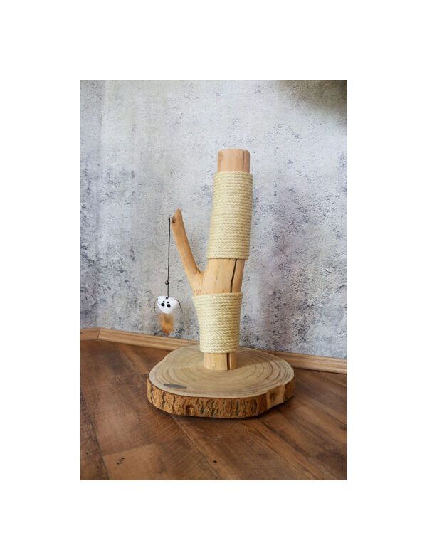 Kratz- und Spielstämmchen 1080 Katzenkratzstamm mit Sisal, Kratzsäule, Höhe ca. 63 cm