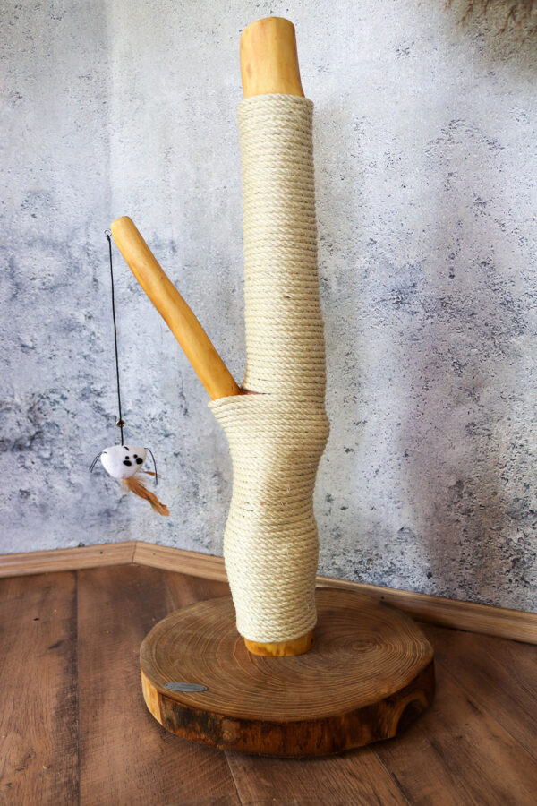 Kratz- und Spielstämmchen 1081 geölt, Kratzsäule, Höhe ca. 87 cm – Bild 2