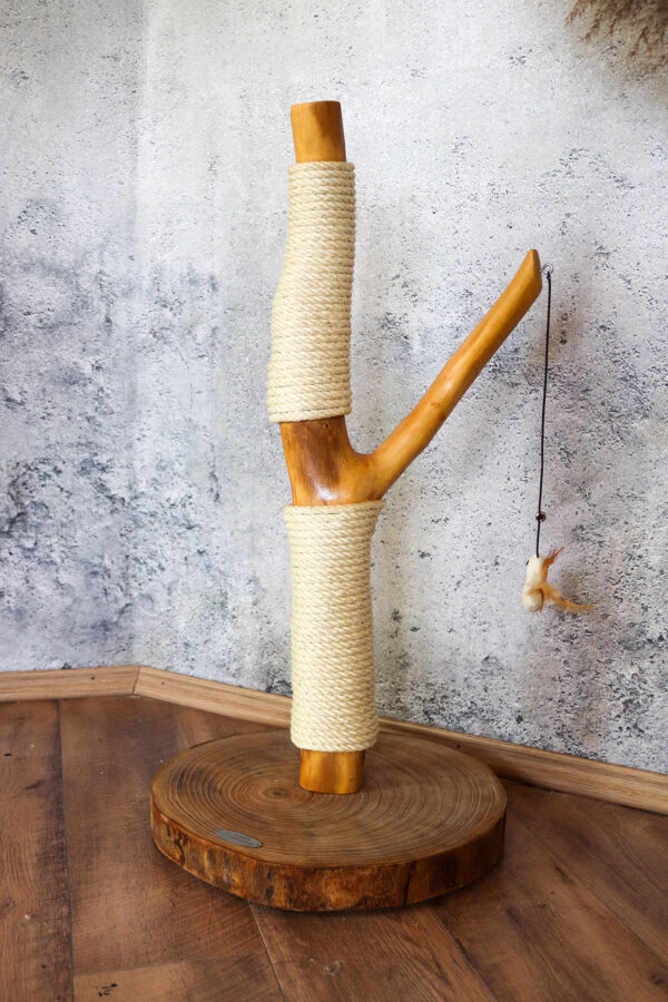 Kratz- und Spielstämmchen 1083 geölt, Kratzsäule, Höhe ca. 77 cm – Bild 2