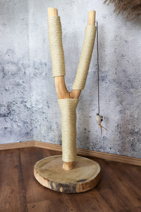 Kratz- und Spielstämmchen 1085 Katzenkratzstamm mit Sisal, Kratzsäule, Höhe ca. 87 cm