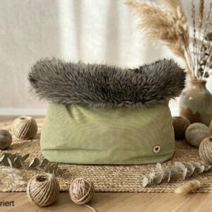 Kuschelsack Snuggle Bag - matcha green/grau - 11