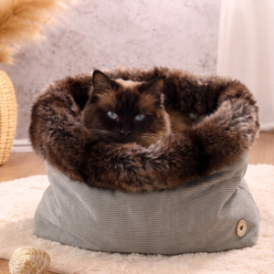 Kuschelsack Snuggle Bag - grau/braun