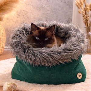 Kuschelsack Snuggle Bag - peacock blue/dunkelgrau