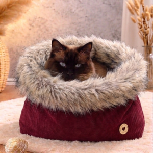 Kuschelsack Snuggle Bag - rot/naturgrau