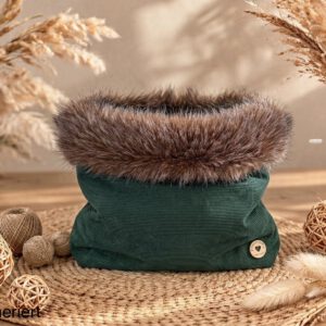 Kuschelsack Snuggle Bag - peacock blue/braun - 16